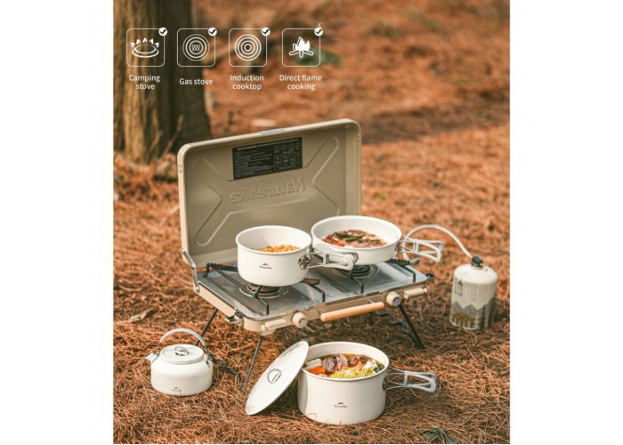 Каструля із керамічним антипригарним покриттям Naturehike CNK2450CF013, 1.7 л, алюміній