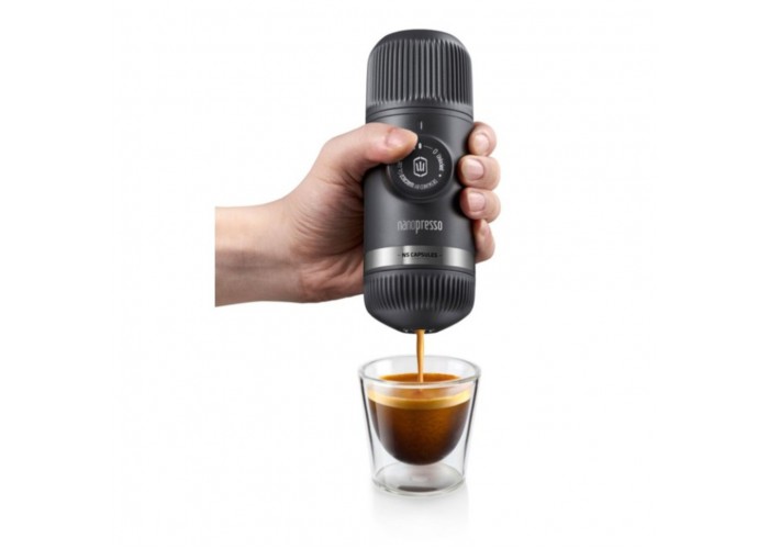Портативна еспресо-кавоварка Wacaco Nanopresso+ з адаптером для капсули