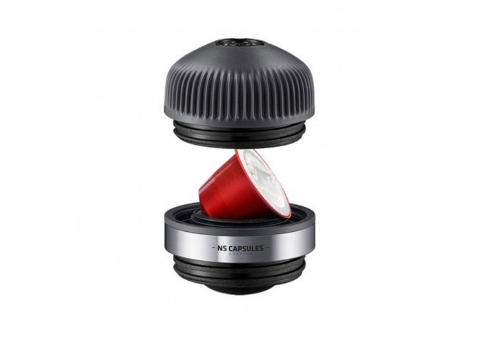 Портативна еспресо-кавоварка Wacaco Nanopresso+ з адаптером для капсули