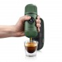 Портативна еспресо-кавоварка Wacaco Nanopresso зелена з чохлом
