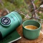 Портативна еспресо-кавоварка Wacaco Nanopresso зелена з чохлом