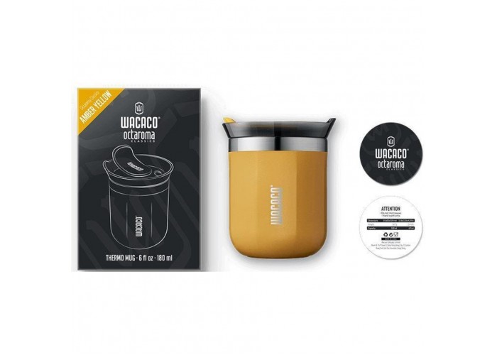 Термокухоль Wacaco Octaroma Classico 180 мл, жовтий