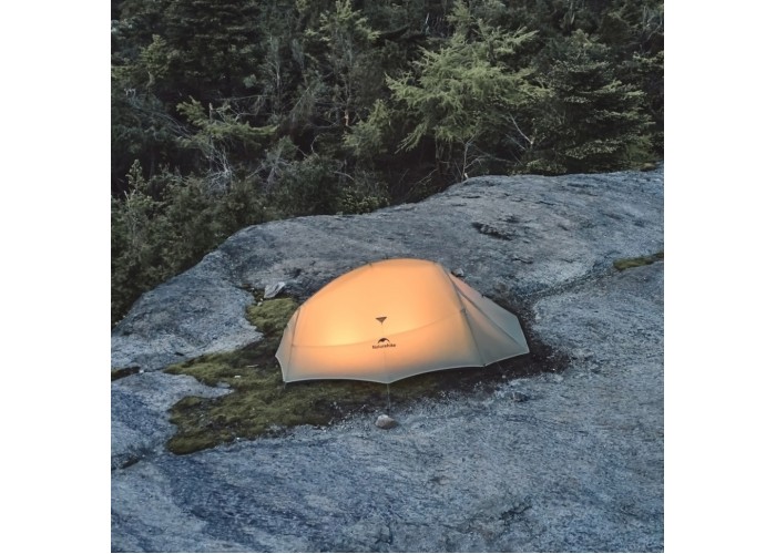 Намет надлегкий двомісний  з футпринтом Naturehike Cloud Up Pro CNK2350WS020,  20D, світлий сірий