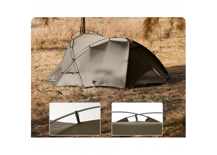 Намет двомісний Naturehike CNK2300ZP040, коричневий
