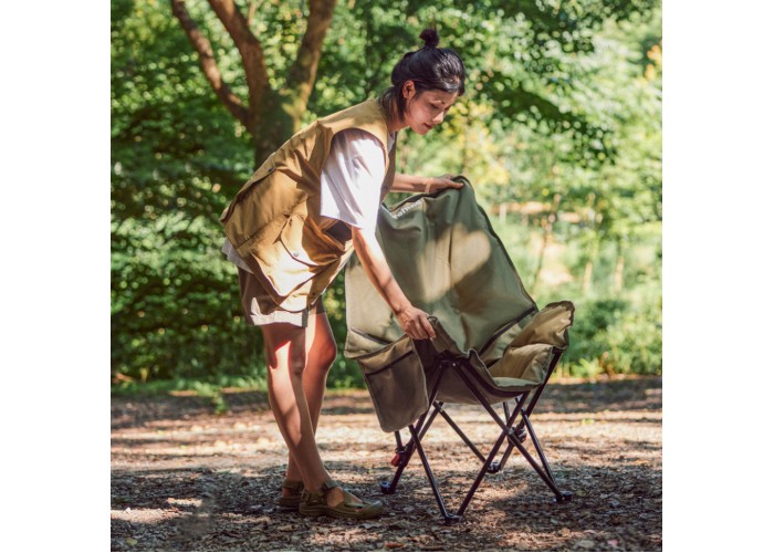 Стілець складаний Naturehike CNK2450JJ020, оливковий зелений
