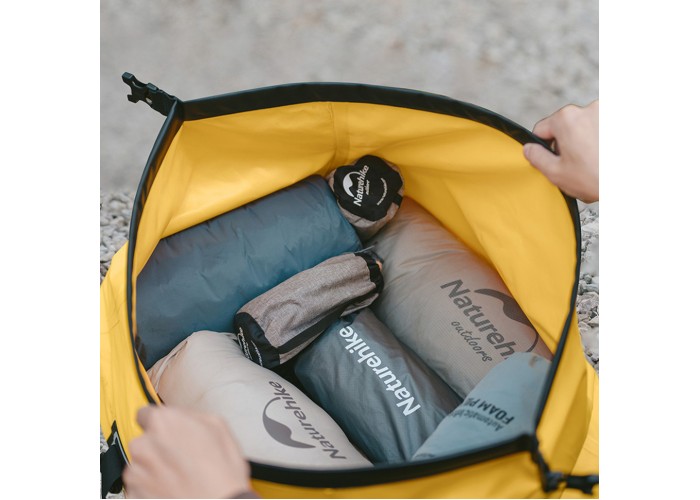 Водонепроникна дорожня сумка Naturehike CNK2450XB015, 60 л, жовта