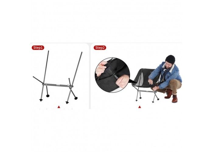 Крісло складане Naturehike Stellaluna L04 CNK2450JJ015, розмір M, алюміній, коричневий