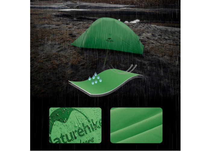 Намет надлегкий одномісний Naturehike Cloud Up Base 1 CNK2450WS032, зелений