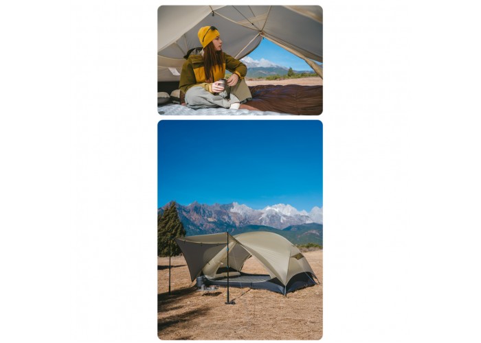 Намет двомісний ультралегкий Naturehike Mongar UL CNK2550WS016, коричневий