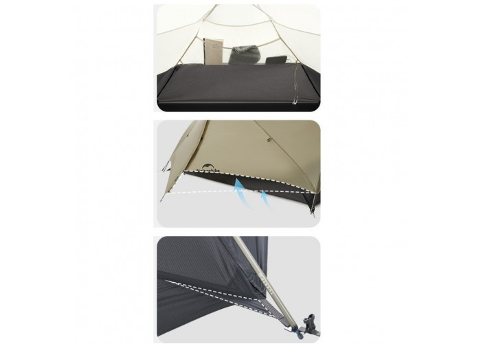 Намет двомісний ультралегкий Naturehike Mongar UL CNK2550WS016, коричневий