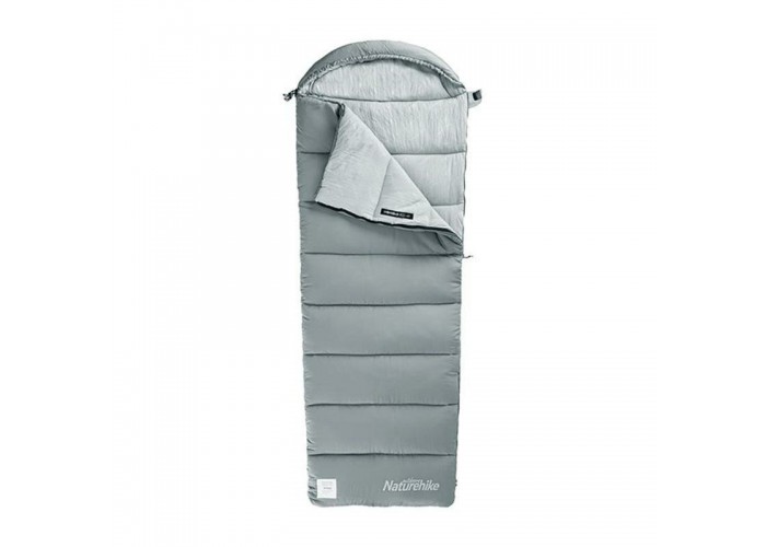 Спальник з капюшоном Naturehike M400 NH20MSD02, (1°C), лівий, сірий