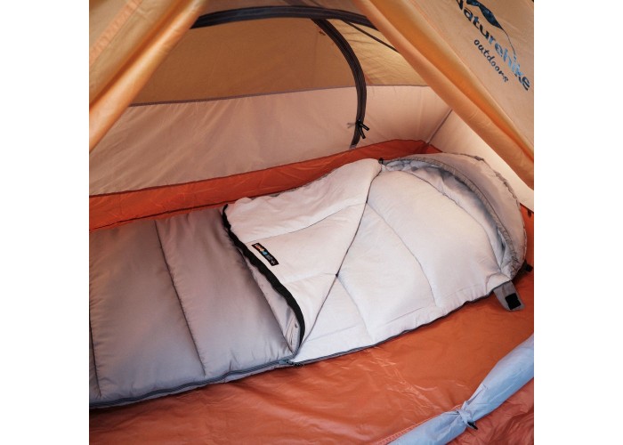 Спальник з капюшоном Naturehike M400 NH20MSD02, (1°C), лівий, сірий