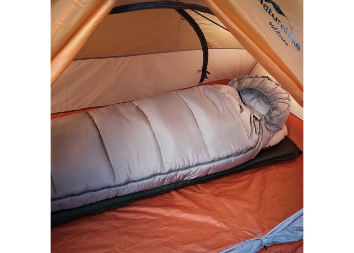 Спальник з капюшоном Naturehike M400 NH20MSD02, (1°C), лівий, сірий
