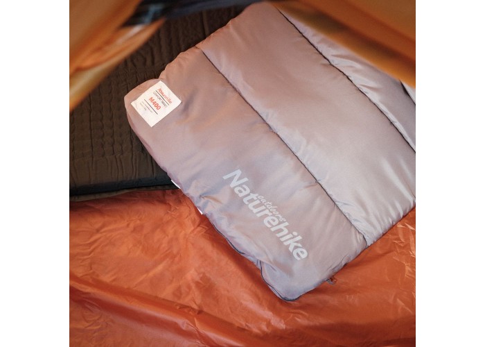 Спальник з капюшоном Naturehike M400 NH20MSD02, (1°C), лівий, сірий