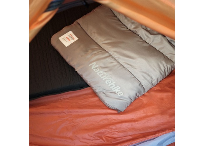 Спальник з капюшоном Naturehike M400 NH20MSD02, (1°C), правий, зелений