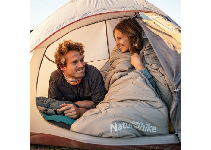 Спальник з капюшоном Naturehike M400 NH20MSD02, (1°C), правий, зелений