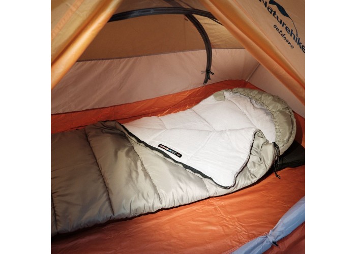 Спальник з капюшоном Naturehike M400 NH20MSD02, (1°C), правий, зелений