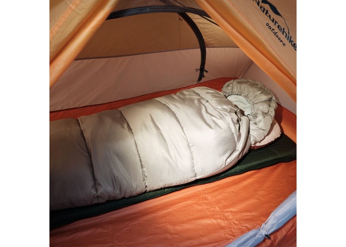 Спальник з капюшоном Naturehike M400 NH20MSD02, (1°C), правий, зелений
