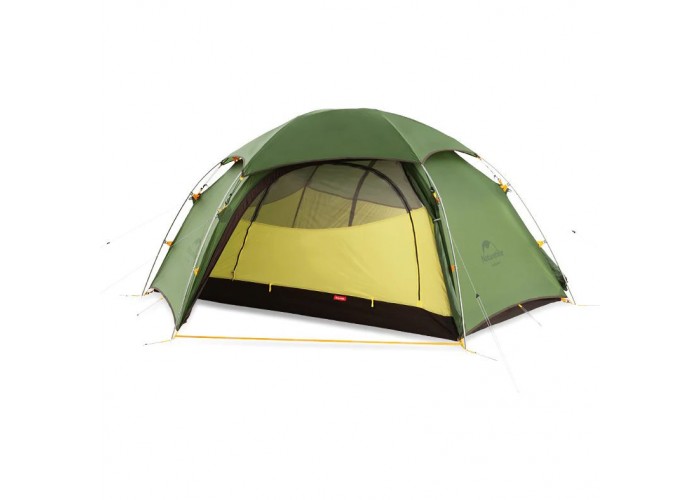 Намет двомісний зі сферичним куполом Naturehike Cloud Peak 2 NH17K240-Y 20D, темно-зелений