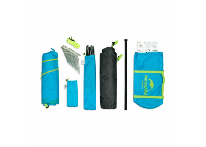Намет чотиримісний Naturehike P-Series NH18Z044-P, 210T/65D, зелений