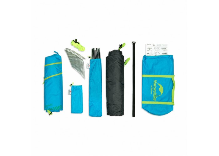 Намет чотиримісний Naturehike P-Series NH18Z044-P 210T/65D, помаранчевий
