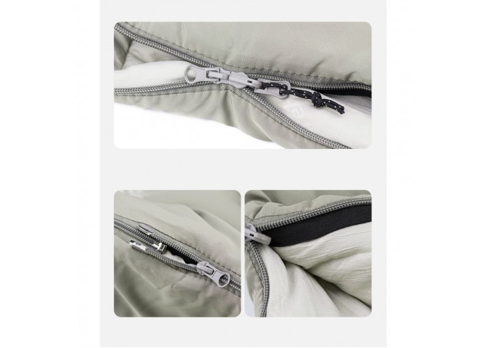 Спальник з капюшоном Naturehike M180 NH20MSD02, лівий, сірий