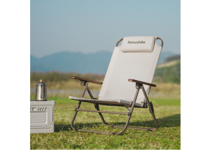 Крісло складане Naturehike CNK2550JJ012, залізо, бежевий