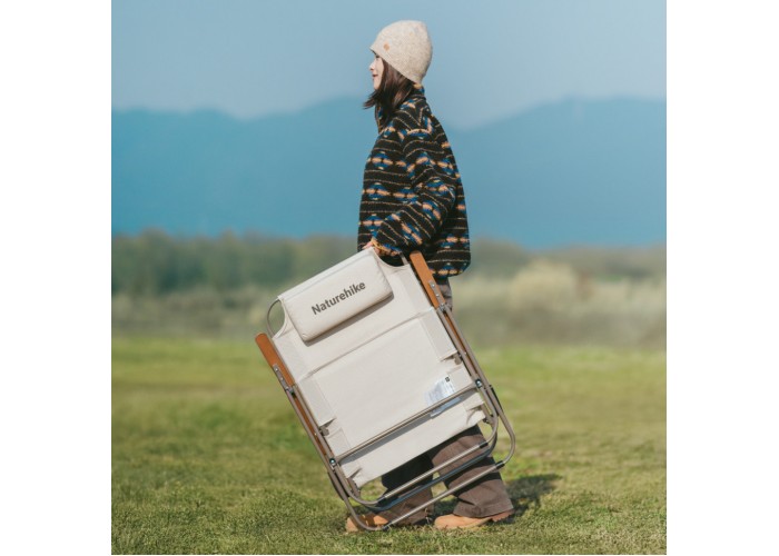 Крісло складане Naturehike CNK2550JJ012, залізо, бежевий