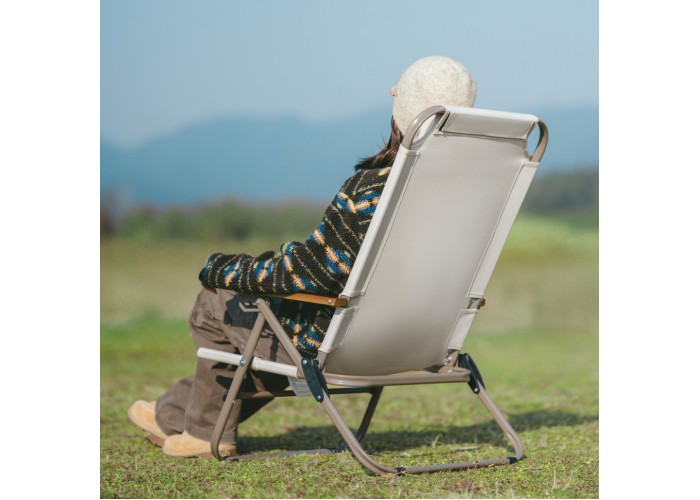 Крісло складане Naturehike CNK2550JJ012, залізо, бежевий