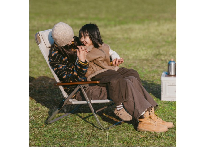 Крісло складане Naturehike CNK2550JJ012, залізо, бежевий
