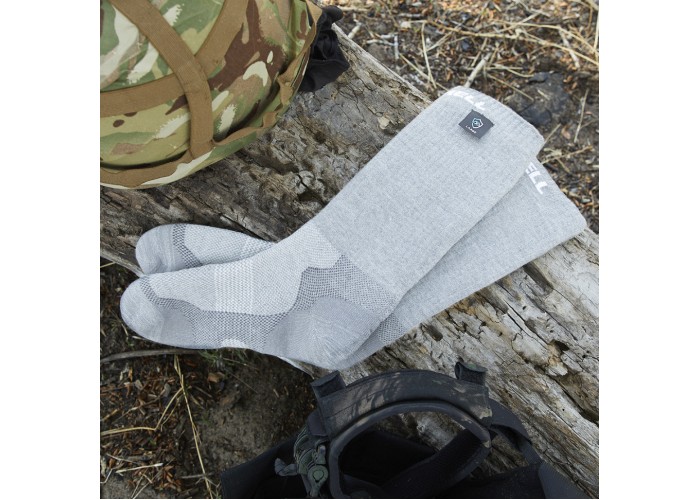 Шкарпетки водонепроникні Dexshell Terrain Walking, p-p L, сірі