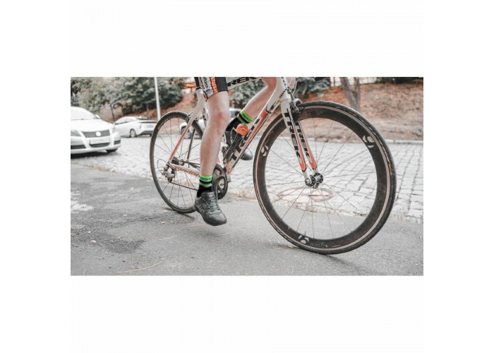 Шкарпетки водонепроникні Dexshell Pro visibility Cycling, р-р S (36-38), з зеленою смугою