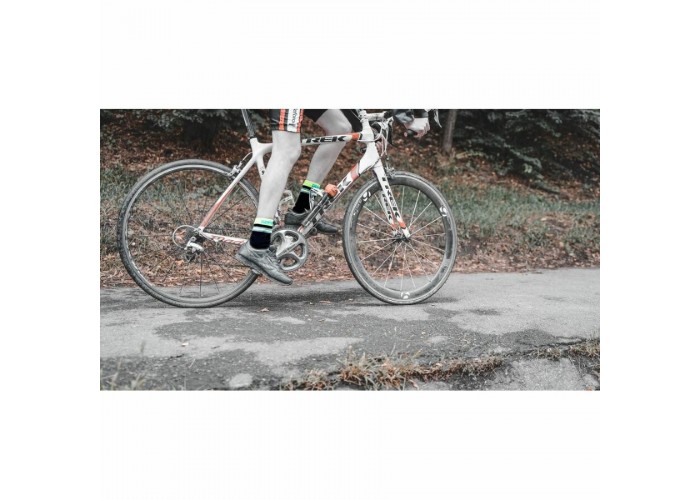 Шкарпетки водонепроникні Dexshell Pro visibility Cycling, р-р S (36-38), з зеленою смугою