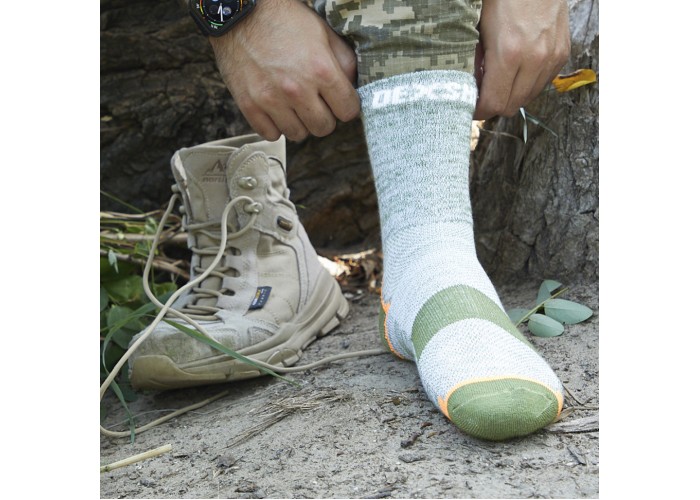 Шкарпетки водонепроникні Dexshell Terrian Walking Ankle, p-p М, зелені