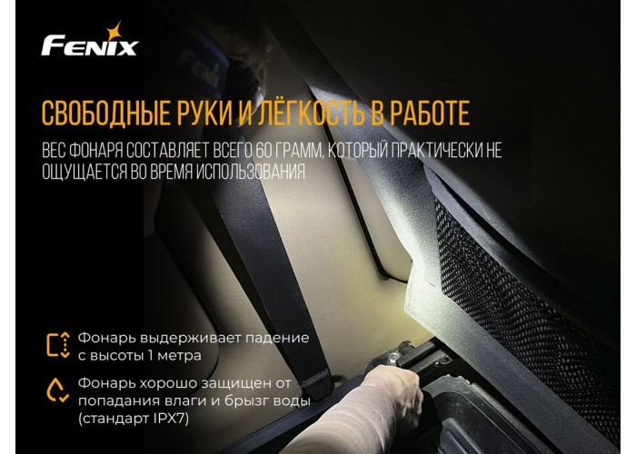 Ліхтар налобний Fenix HL15 чорний