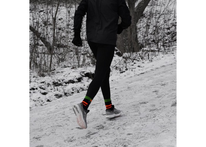 Шкарпетки водонепроникні  Dexshell Running, p-p S, з помаранчевими смугами