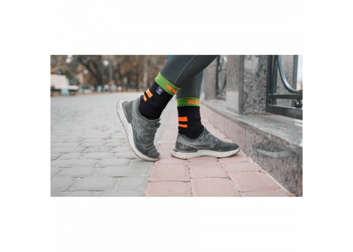 Шкарпетки водонепроникні  Dexshell Running, p-p S, з помаранчевими смугами