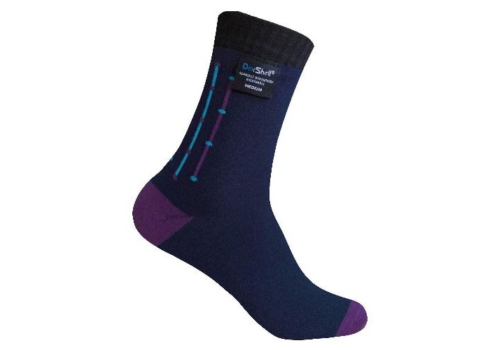 Шкарпетки водонепроникні Dexshell Waterproof Ultra Flex Socks, р-р M чорно-фіолетові