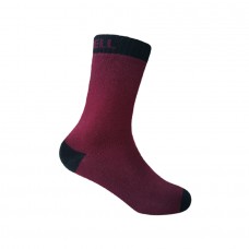 Шкарпетки водонепроникні дитячі Dexshell Ultra Thin Children Sock, р-р M, бордовий/чорний