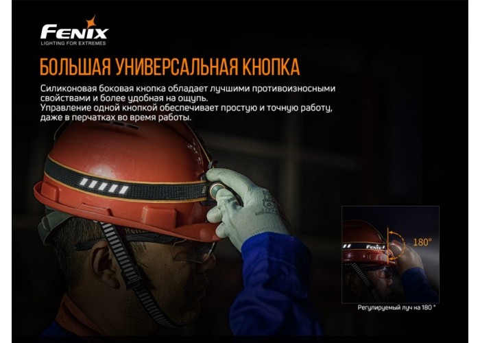 Ліхтар налобний Fenix HM61R + Складний ніж Ruike S22 Чорний