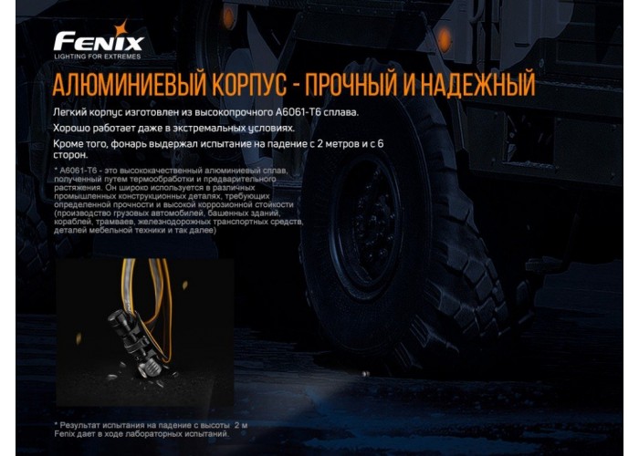 Ліхтар налобний Fenix HM61R + Складний ніж Ruike S22 Чорний
