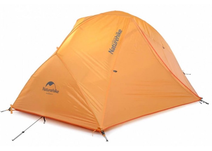 Намет надлегкий двомісний  з футпринтом Naturehike Star-River 2 Updated NH17T012-T, 210T, помаранчевий