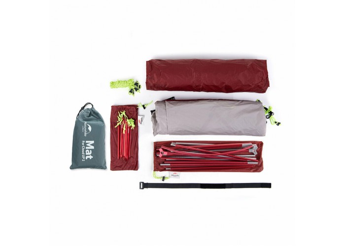Намет надлегкий двомісний  з футпринтом Naturehike Star-River 2 Updated NH17T012-T, 210T, помаранчевий
