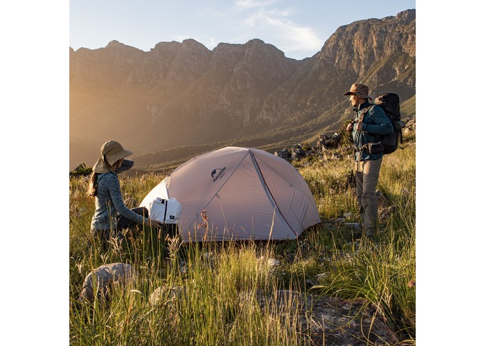 Намет надлегкий двомісний  з футпринтом Naturehike Star-River 2 Updated NH17T012-T, 210T, помаранчевий