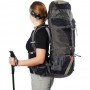 Рюкзак туристичний Naturehike NH70B070-B, 70 л + 5 л, чорно-сірий