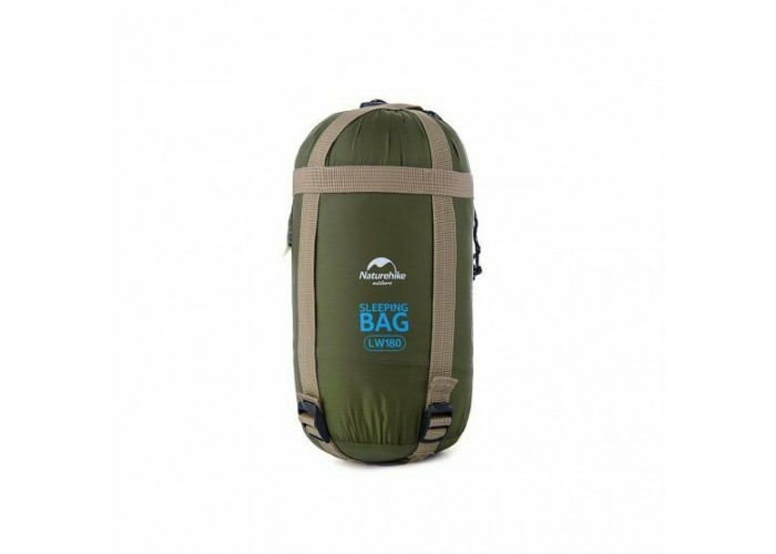 Спальник надлегкий Naturehike Ultra light LW 180 NH15S003-D, (20°C), p-p M, темно-зелений