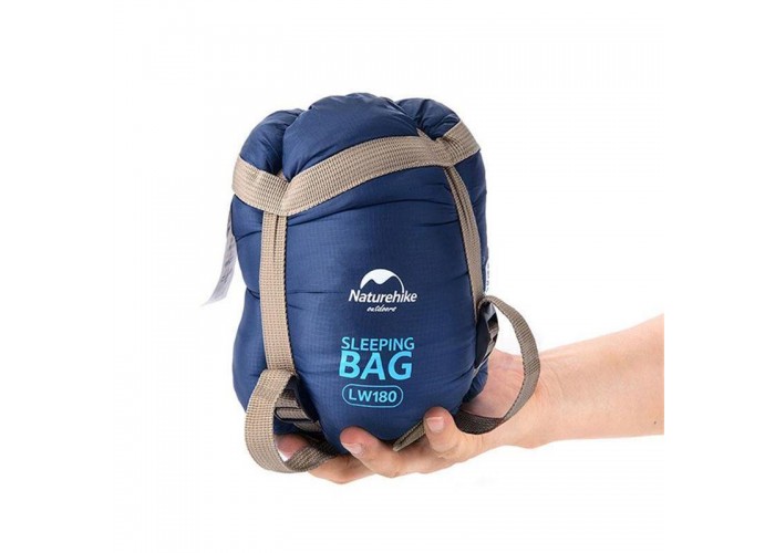 Спальник надлегкий Naturehike Ultra light LW 180 NH15S003-D, (20°C), p-p M, темно-зелений