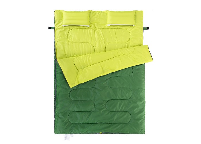 Спальник двомісний з подушками Naturehike DOUBLE SD15M030-J, (12°C), зелений
