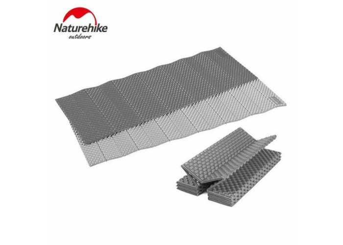 Килимок складний IXPE Naturehike NH19QD008, алюмінієва плівка, 185x56х1,8 см, сірий