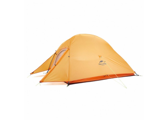Намет надлегкий тримісний  з футпринтом Naturehike Cloud Up 3 Updated NH18T030-T, 210T, помаранчевий
